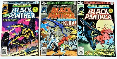 Buy Marvel Premiere #51, 52 & 53 Black Panther (Marvel 1979) 3 X VF & NM Bronze Age • 40£