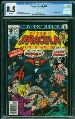 Buy Tomb Of Dracula #54 (Marvel, 3/77) CGC 8.5 VF+ (BLADE Cover & Appearance) • 117.47£