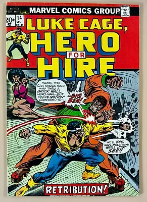Buy 1973 Luke Cage, Hero For Hire #14 Origin Of Luke Cage Power Man Retold VG/FN • 10.08£