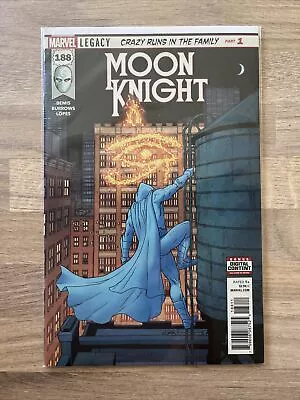Buy Marvel Comics Moon Knight #188 2018 1st Appearance Of Sun King • 11.99£