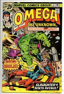 Buy OMEGA The UNKNOWN #2, FN, Hell's Kitchen, Jim Mooney, 1976, Hulk • 6.39£