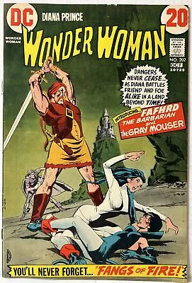Buy Wonder Woman # 202  1972 - 1st Appearance  Fafhrd & Grey Mouser FN- • 19.76£