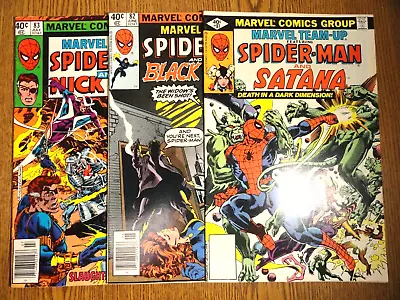 Buy Marvel Team-Up #81,82,83 Run Of 3 Claremont Spider-man Set 1st Print Lot Satana • 18.97£
