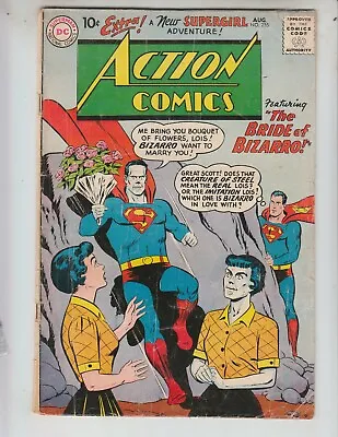 Buy Action 255 GVG (3.0) 8/59 The Bride Of Bizarro! 4th Supergirl! 1st Bizarro Lois! • 79.17£