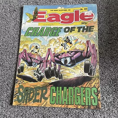 Buy Vintage EAGLE Comic No. 340 - September -  1988 Charge Of The Spider Chargers • 4£