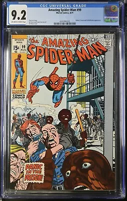 Buy 1971 Amazing Spider-Man 99 CGC 9.2 Prison Break Cover • 198.58£
