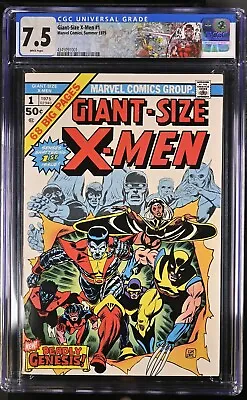 Buy Giant-Size X-Men #1 | CGC 7.5 - White Pages - Custom Label | Marvel Comics 1975 • 2,999.99£