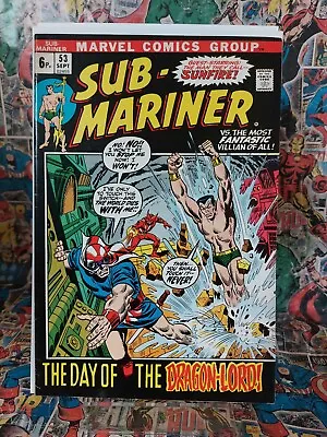 Buy Sub-Mariner #55 VF Marvel 1972 High Grade • 21.95£