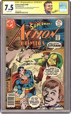 Buy Action Comics #468 CGC 7.5 SS Jason Adams/Joel Adams/Neal Adams 1977 2697110006 • 687.11£
