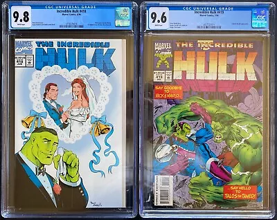 Buy Incredible Hulk #418 & #419 CGC 9.8 & 9.6. 1st Appearances Of Talos The Skrull. • 118.95£