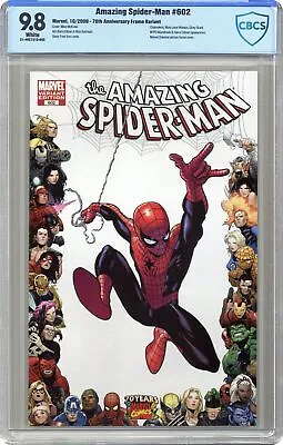 Buy Amazing Spider-Man #602B McKone 1:10 Variant CBCS 9.8 2009 21-40C731D-055 • 82.82£