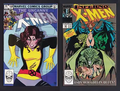 Buy Uncanny X-Men #168 & #241 1st Madelyne Pryor (Goblin Queen) 1983 • 35.96£