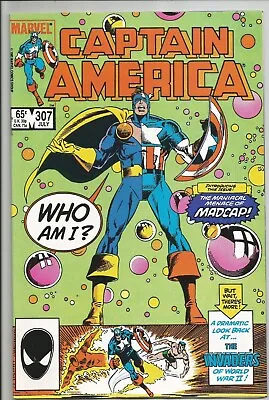Buy Captain America #307 NM Marvel 1985 1st App Madcap • 55.19£