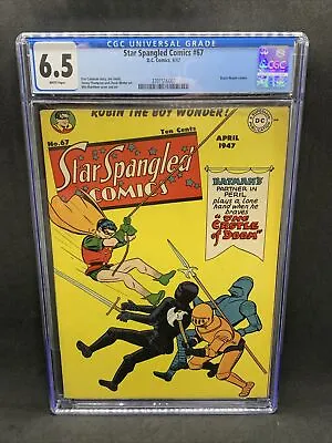 Buy Star Spangled Comics 67 CGC 6.5 WHITE Pgs 1947 Golden Age Robin Cover Batman DC • 394.96£