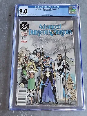 Buy Advanced Dungeons & Dragons #1 Rare NEWSSTAND DC CGC 9.0 (1988) 1st US D&D Comic • 39.32£