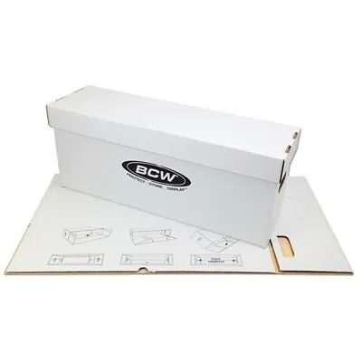 Buy Lot Of 5 BCW Long Cardboard Comic Book Storage Boxes Box Holds 250-300 Comics • 69.53£