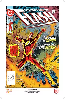 Buy WILLIAM MESSNER-LOEBS Signed THE FLASH #50 Print, Limited To 200! • 14.23£