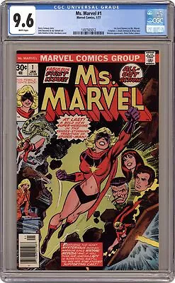 Buy Ms. Marvel #1 CGC 9.6 1977 1497565012 1st App. Ms. Marvel • 266.44£