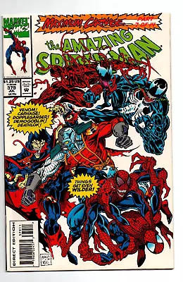 Buy Amazing Spider-Man #379 - Maximum Carnage Part 7 - Venom - 1993 - (-NM) • 7.94£