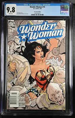 Buy Wonder Woman 14 Newsstand CGC 9.8 DC Comics 2008 Low Print Run • 126.31£