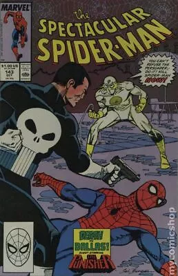 Buy Spectacular Spider-Man Peter Parker #143D FN+ 6.5 1988 Stock Image • 4.88£