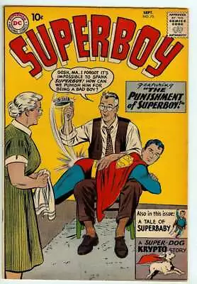 Buy Superboy #75 5.0 // Dc Comics 1959 • 99.74£