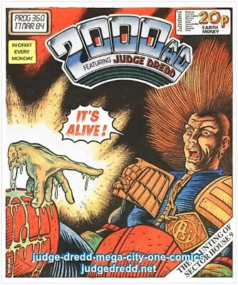 Buy 2000AD Prog 360 Judge Dredd Comic Book Issue Very Good To Excellent Condition () • 6.99£