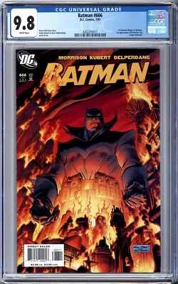 Buy BATMAN #666 CGC 9.8 WHITE PAGES 1st DAMIAN AS BATMAN PROFESSOR PYG 2007 • 158.08£