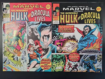 Buy The Mighty World Of Marvel Starring Hulk #250 & #251 Marvel Uk 1977 • 0.99£
