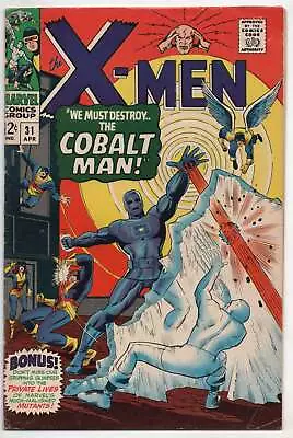 Buy Uncanny X-Men 31 Marvel 1967 FN 1st Colbalt Man Roy Thomas • 73.56£