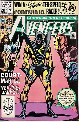 Buy Marvel Avengers, #213, 1981, Yellow-Jacket, Jim Shooter, Bob Hall • 2.75£