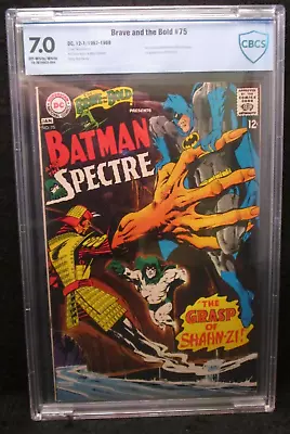 Buy Brave And The Bold #75, CBCS 7.0, 1967 1st Cover By Neal Adams On Batman • 72.32£
