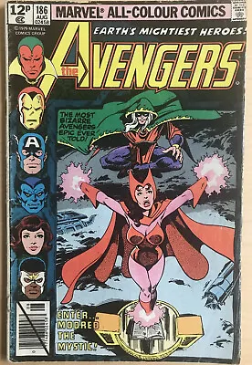 Buy The Avengers #186 August 1979 1st App Of Chthon WandaVision Scarlet Witch App • 39.99£