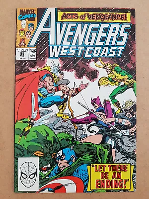 Buy Avengers West Coast #55 (Acts Of Vengeance!) - MARVEL - Feb 1990 - FINE- 5.5 • 7.50£