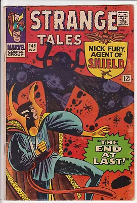 Buy Strange Tales #146, Marvel Comics 1966 VG 4.0 Last Ditko Dr Strange • 19.79£