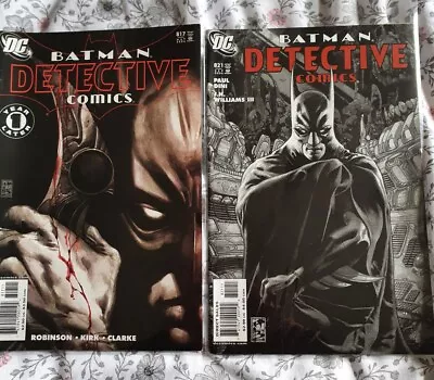 Buy Batman Detective Comics X2 #817 & 821 -2006 DC Comics • 1.99£