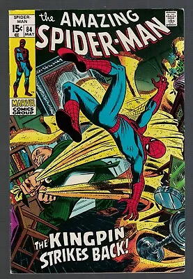 Buy Marvel Comics Amazing Spiderman 84 FN+ 6.5 1969 Kingpin Strikes Back • 58.99£