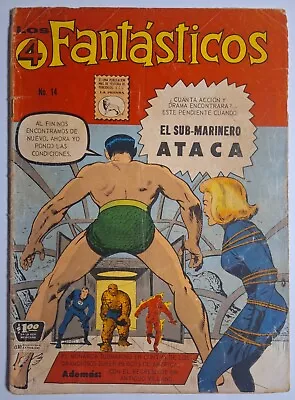 Buy Fantastic Four #14 App The Sub-Mariner Los 4 Fantasticos #14 La Prensa 1963 RARE • 399.50£