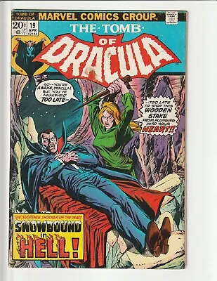 Buy The Tomb Of Dracula #19 G/VG KEY Blade Immune To Vampire Bite 1974 Marvel Comics • 8.51£