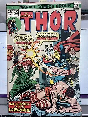 Buy The Mighty Thor Comic #235, May 1975, 1st App. The Lurker In The Labyrinth Good • 3.96£