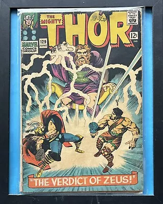 Buy Thor #129 VG+ 2.5 1st Appearance Ares! Kirby/Colletta Cover!  Marvel 1966 🤗 • 25.30£