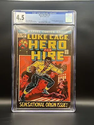 Buy Marvel Luke Cage Hero For Hire 1 CGC 4.5 First Appearance Luke Cage • 216.95£
