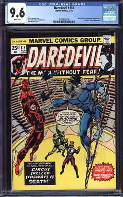 Buy Daredevil #118 Cgc 9.6 White Pages // 1st App Of Blackwing Marvel Comics 1975 • 110.59£
