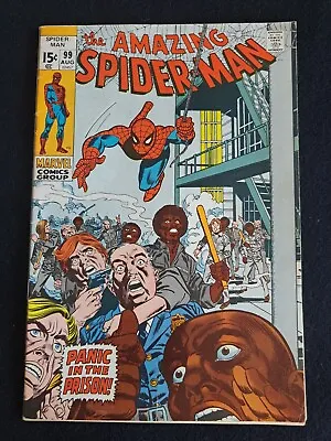 Buy Amazing Spider-Man 99 Marvel Comics 1971 Nice Copy!!! • 36.19£
