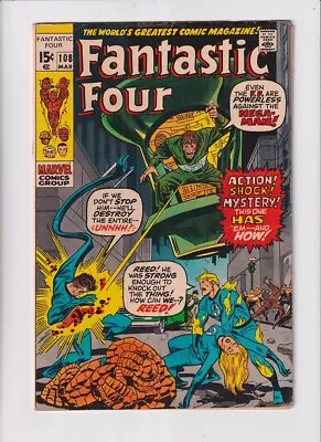 Buy Fantastic Four (1961) # 108 (5.0-VGF) (1897993) 1st Nega-Man 1971 • 18£