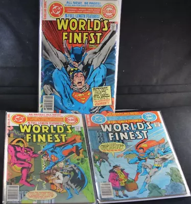 Buy World's Finest 256 257 258 Batman Superman 1 Neal Adams Cover VG-FN Comic Lot • 6.33£