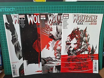 Buy Wolverine Black White & Blood #1-4 Complete Set Marvel 2020-21 Full Run 1 2 3 4 • 15£
