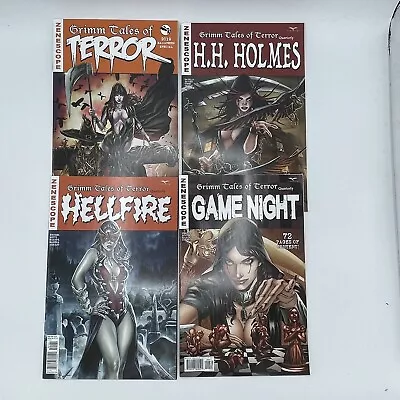 Buy Grimm Tales Of Terror Quarterly Lot Of 3 & Halloween Special Zenescope Comics • 46.52£