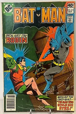 Buy BATMAN 316 ROBIN Newsstand DC Comics 1979 • 7.86£