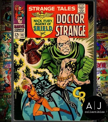 Buy Strange Tales #157 FN+ 6.5 1st Cameo Of Living Tribunal; Dr. Strange Fury • 38.30£